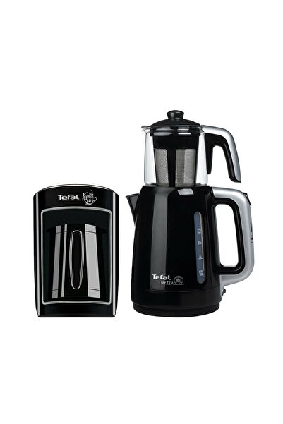 TEFAL Ikili Çay Ve Kahve Makinesi Seti Siyah