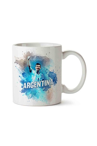 ART HEDİYE كوب أرجنتيني ميسي 2 مطبوع على الجانبين