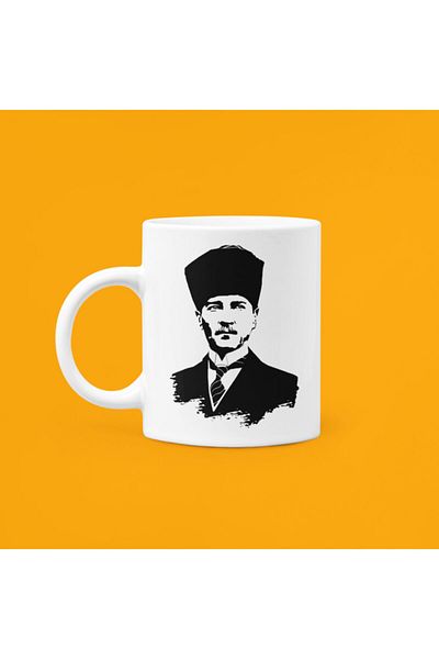 UUR STORE Mustafa Kemal Atatürk Printed Porcelain Mug 330ml