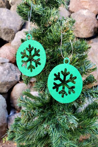 Emtory Home 6 Τεμάχια Διακοσμητικό Στρογγυλό Snowflake Πρωτοχρονιάτικο & Στολίδι Δέντρου 7cm