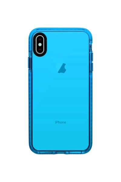 Molly حافظة سيليكون شفافة بلون أزرق متوافق مع آي فون Xs ماكس متوافق مع Iphone Xs Max