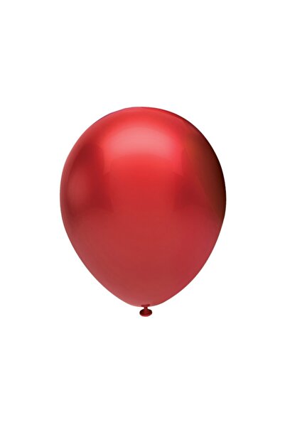 BalonEvi Bbm12100-03 , Metalik Kırmızı, 12'' Metalik Renk Baskı Balonu 100'lü...