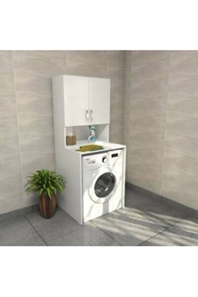 indirim rüzgarı Çamaşır Makinesi Dolabı Banyo Kapaklı Raflı Dolap