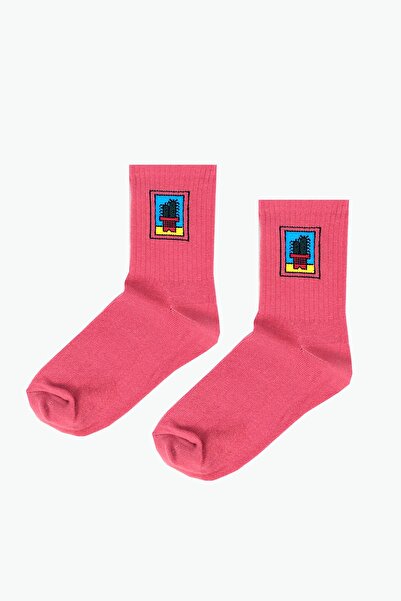 MG ÇORAP Șosete cu model cactus