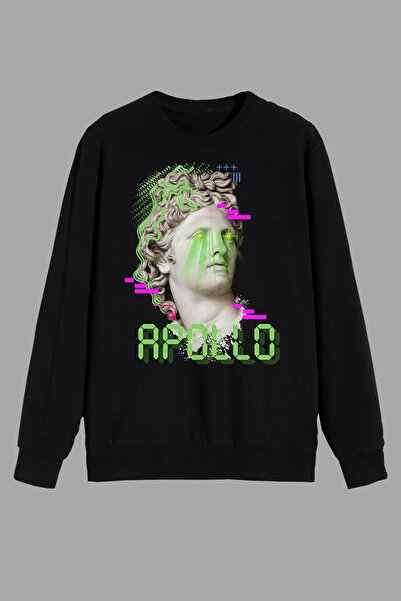 perseusshopping Mitologia Artă și Poezia Zeu Apollo Imprimat Hanorac negru un...