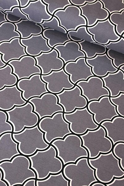 Premier Gri Damask Duck Keten Kumaş