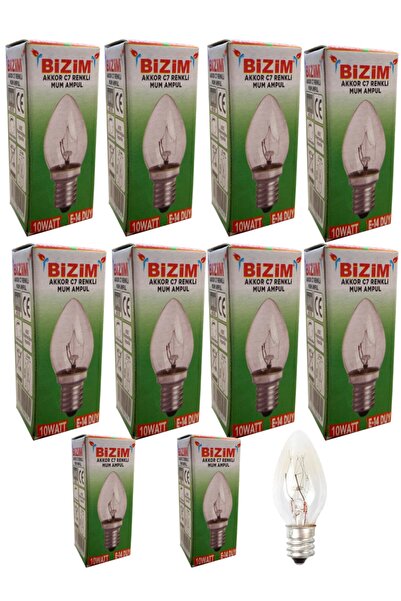 Genel Markalar 10 Adet E14 Duy Tuz Lambası Ampülü 10 Watt