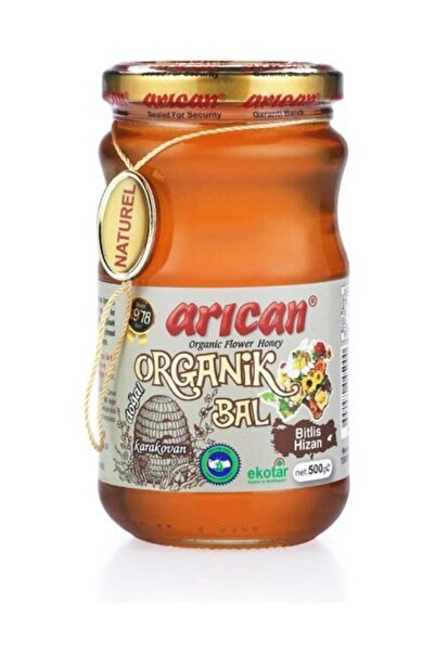 Arıcan Organik Bitlis Hizan Karakovan Süzme Bal 500 Gr