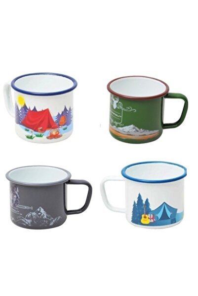 CAMPOUT Nurgaz Emaye Kupa 4 Lü Set