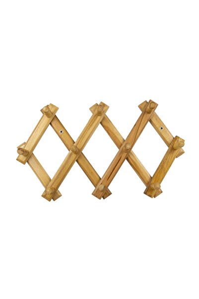 Woomod 10 Topuzlu Ahşap Akordiyon Askı