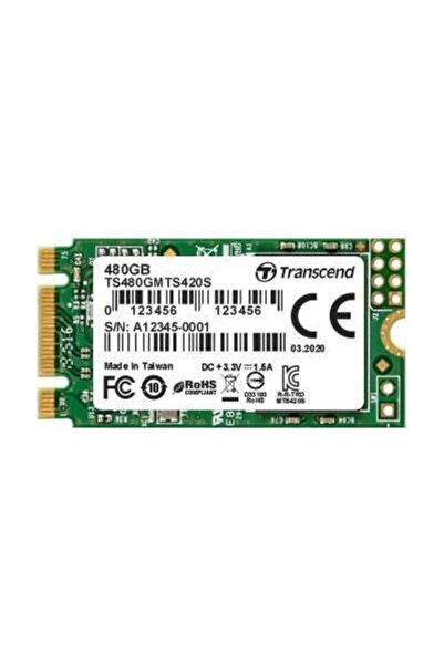 Transcend SSD pentru notebook MTS420s de 480 GB, M.2, SATA3