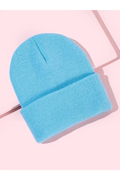 Goldmine Unisex Basic Beanie Baby Blue