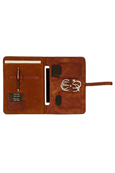 ARTUL Hakiki Deri Organizer - Tablet Kılıfı