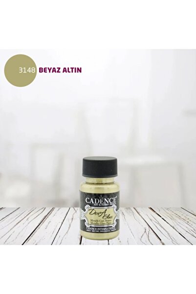 Cadence Boya Cadence Dora Glass Metalik Cam Boyası 3148 Beyaz Altın