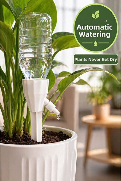 MEDUSHOP Ρυθμιζόμενη αυτόματη συσκευή ποτίσματος φυτών, συμβατή με μπουκάλια ...