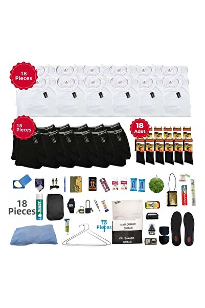 KORDAK 18-Piece Sailor Full-Set Military Supplies Set Hatay