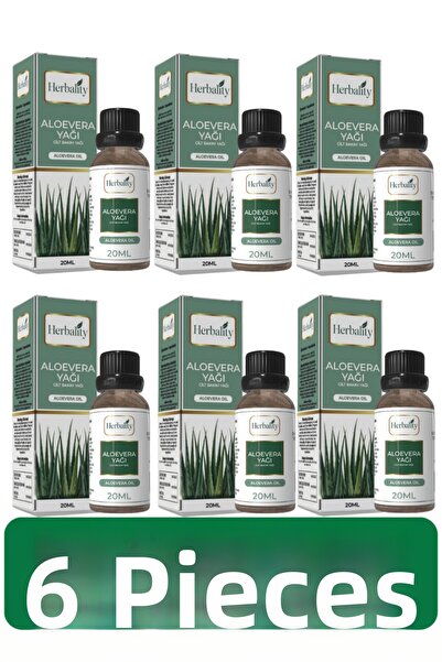herbalıty زيت الصبار 20 مل 6*قطعة