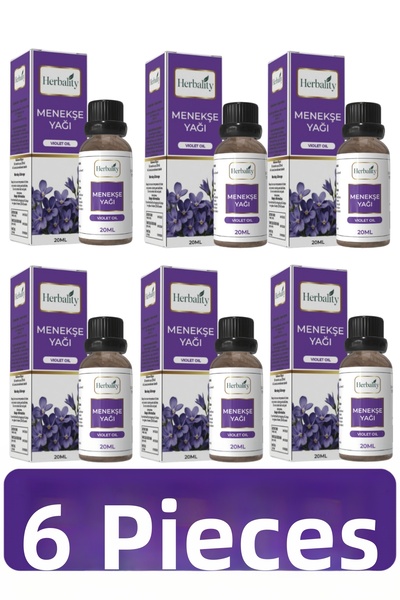 herbalıty زيت البنفسج 20 مل 6*قطعة