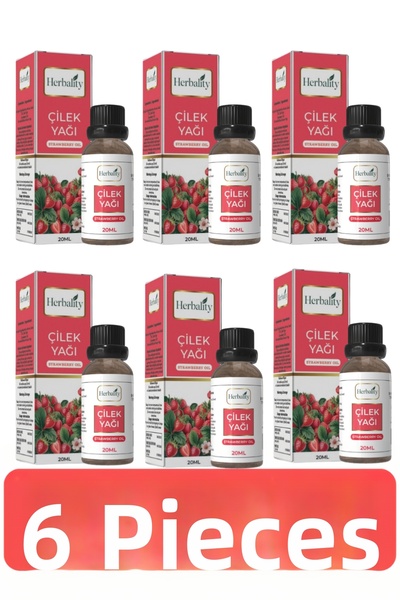herbalıty زيت الفراولة 20 مل 6*قطعة