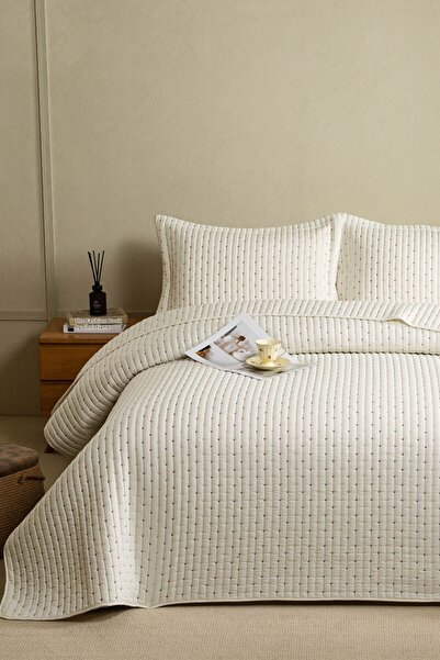 DANTEELHOME Violet Double Bedspread Cream