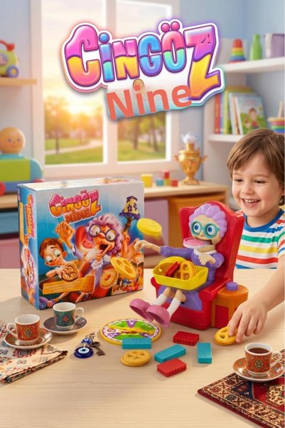 Tıfıl Toys Cingöz Nine 14-Piece Educational and Fun Family Box Game Set with ...
