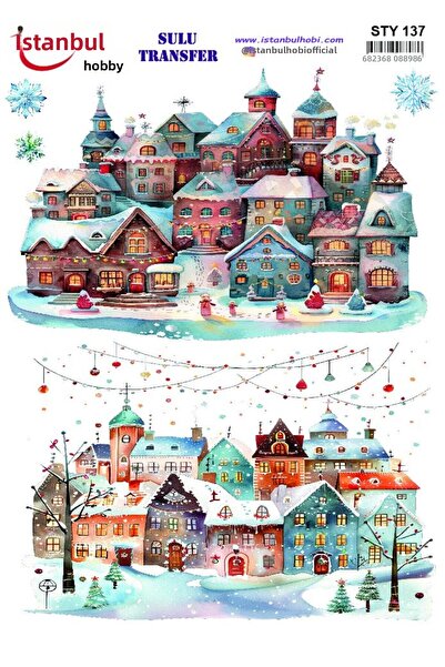 İstanbul Hobi Open Ground Water Transfer (25 * 35 cm) Sty 137
