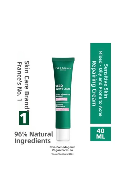 Yves Rocher Sensitive Skin Soothing Cream-Bisabolol&Allantoin&Aloe Vera-Sebo ...