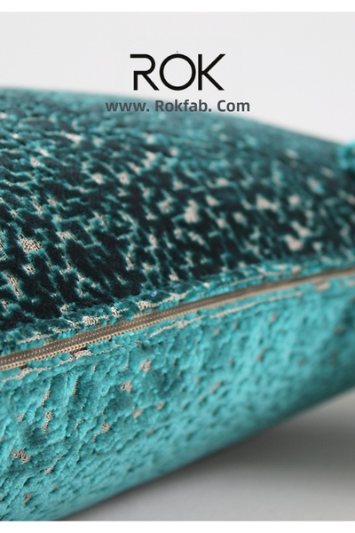 ROKFAB Turquoise Patterned Throw Pillow Cover 45X45 cm Decorative Pillowcase