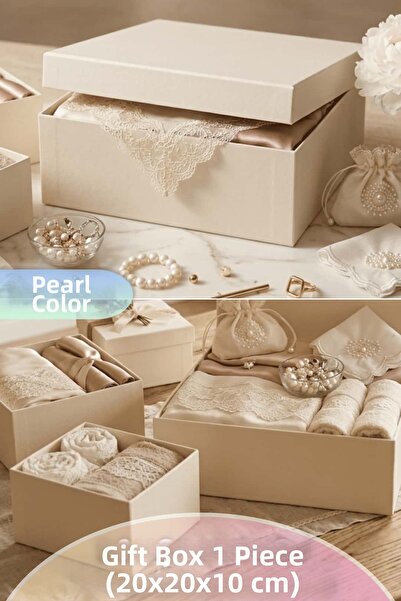 Dantelux Minimal Gift Bundle & Dowry Box (Cardboard Box with Lid) 1 Piece (20...