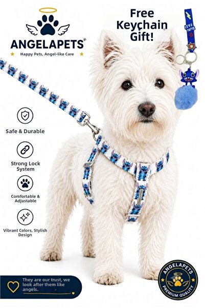Angelapets Plush Keyring, Gift-Set Breast Collar and Travel Strap Set