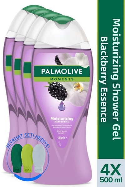 Palmolive Moments Moisturizing Bath and Shower Gel with Blackberry and Orchid...