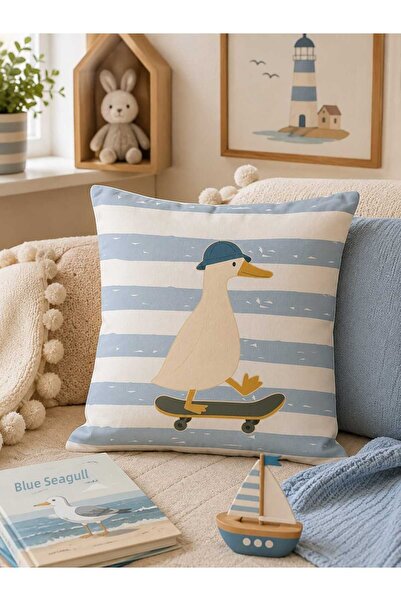 PİKKO HOME Story Friends Digitally Printed Polyester Kirlent Cover (Kr)