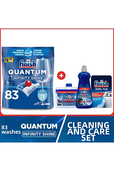 Finish Quantum Infinity Shine Dishwasher Detergent Capsule Tablet 83 Pieces +...