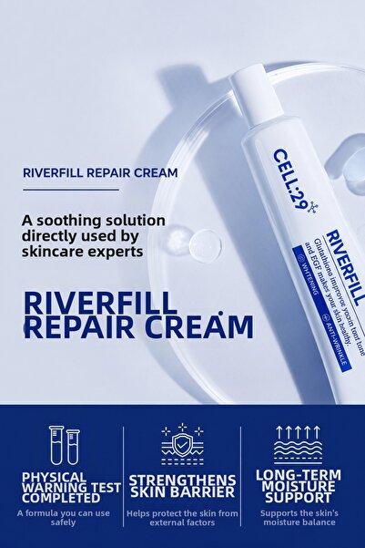 Cell:29 Riverfill Repair Cream Egf Centella Niacinamide Deep Wrinkle Anti-Agi...