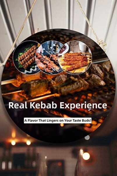SHELİFE Wall, Door, Double-Sided Hanging Board Welcome Sign for Kebab Salon, ...