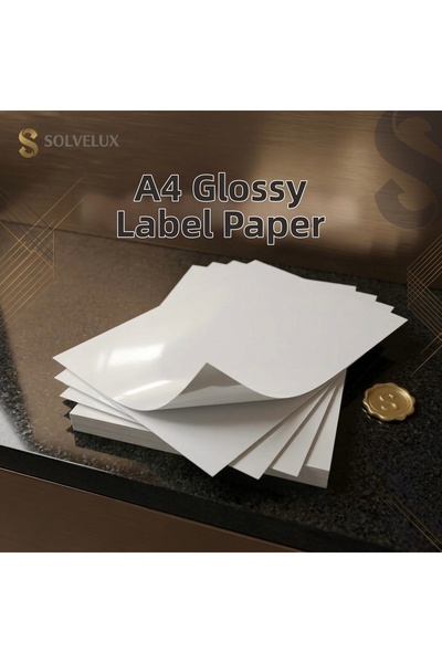 SOLVELUX Adhesive Label Glossy A4 10 Pcs