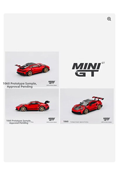 mini gt Porsche 911 (992) GT3 Guards Red Weissach Package 2022 Μοντέλο Αυτοκι...