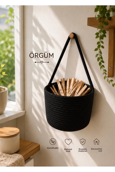 ÖRGÜM Καλάθι Μάνταλαντ Διακοσμητικό Καλάθι Πολλαπλών Χρήσεων