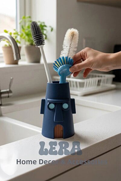 3d layer craft Squidward Evi Countertop Kitchen Organizer – Brush and Sponge ...