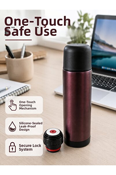 Generic Brand Double Layer Vacuum Thermos Stainless Steel Thermos for Office ...