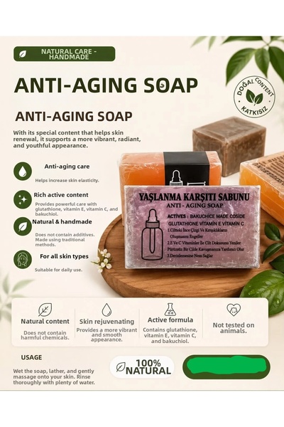 horoz köyü şifalı bitkiler Anti-Aging Kojic Soap