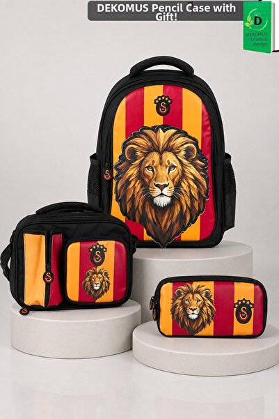 Galatasaray X Dekomus Licensed 3D Special Design Leon Printed Large Size Scho...