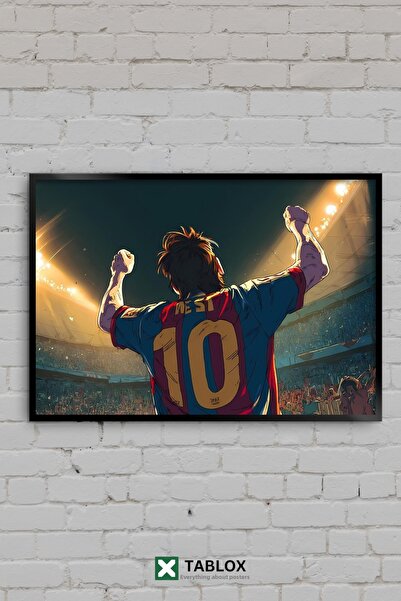 TABLOX Lionel Messi Barcelona Fotbal Anime Legendă Stadion Tablou decorativ î...