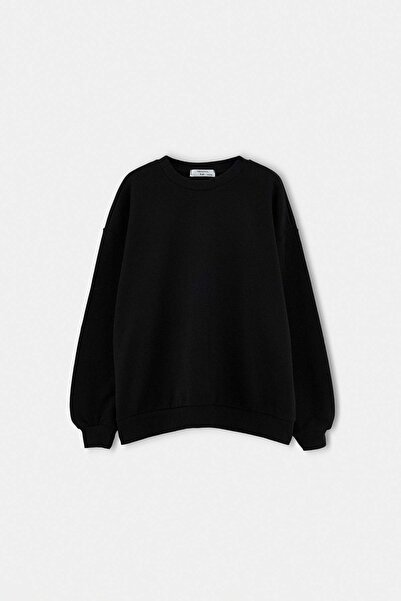 TRENDYOLKIDS Hanorac negru tricotat simplu TKDAW27SW00032