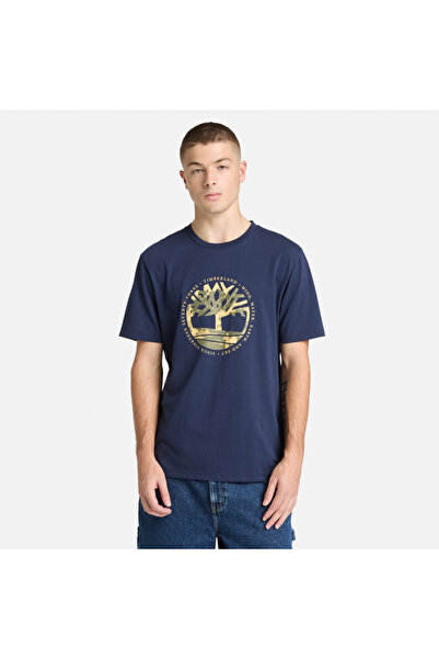 Timberland B0A5MVR4511-R Ανδρικό T-Shirt με Γραφικό Λογότυπο Δέντρου και Σχέδ...