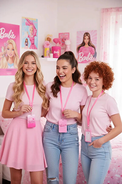 Miniso Barbie Lisanslı Boncuklu Kartlık – Boyun Askılı Pratik Kimlik ve Kart ...
