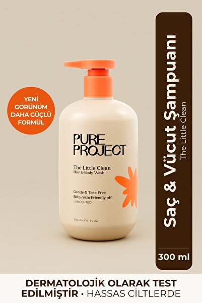 Pure Project Bebek Saç & Vücut Şampuanı 300 ml | Göz Yakmayan Formül & Hassas...