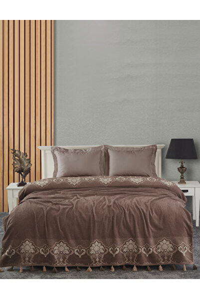 Dantela Σετ Πετσέτες Πικέ Marta - Καφέ