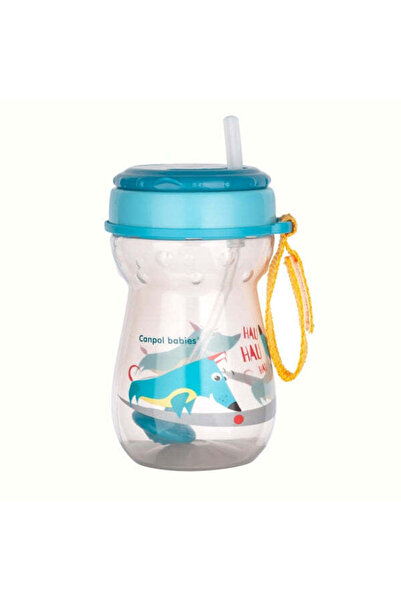 CANPOL Babies Cana Sport Cu Pai Si Plutitor Flip-Top 350mlblu 56/518