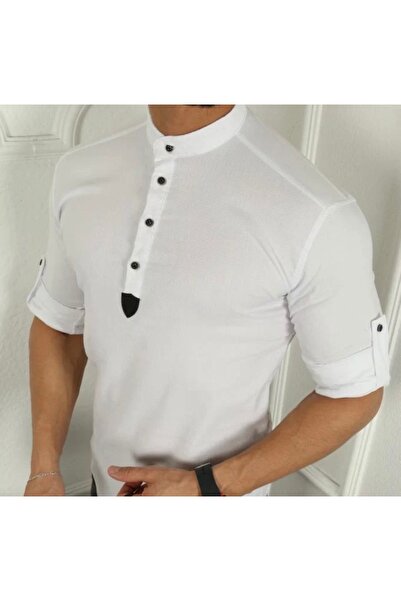 ATKGİYİM Men's Shirts Slimfit Close-Fitting Trend Prevail Complete Your Style...